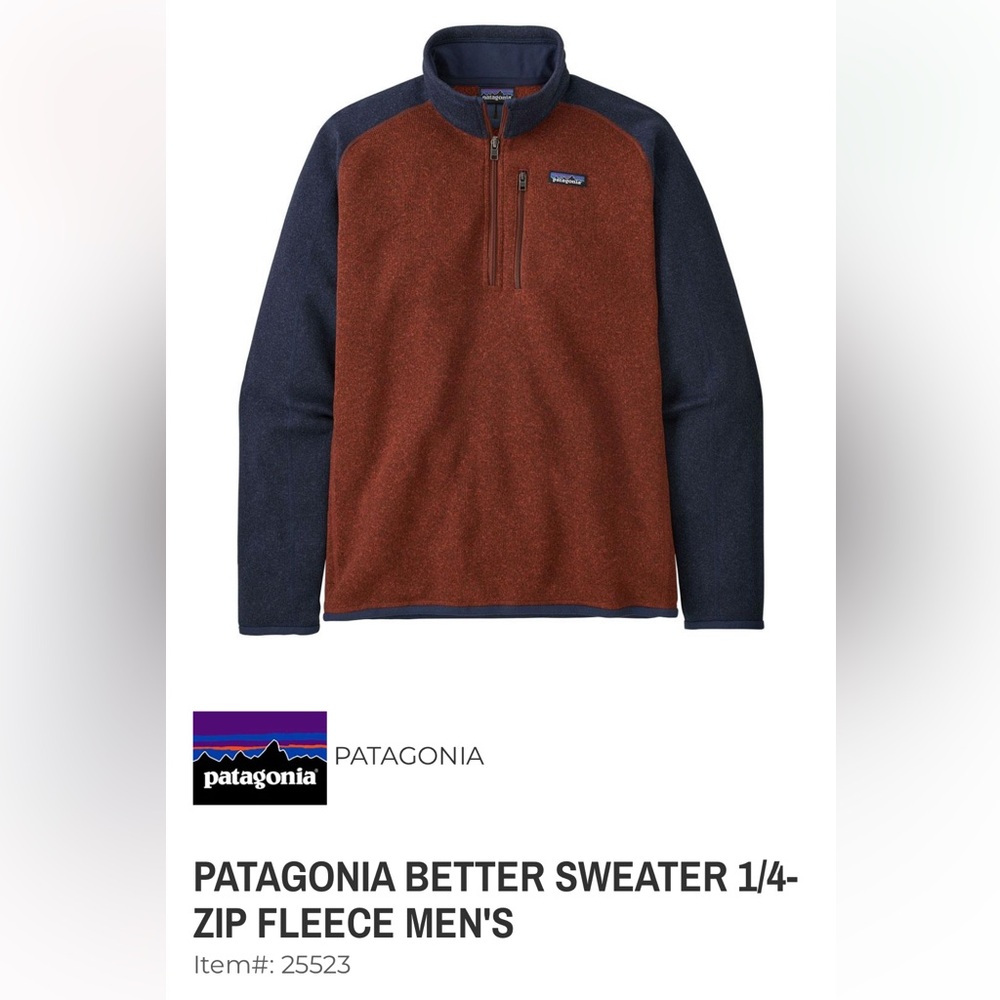 Men’s Patagonia Better Sweater 1/4 Zip Fleece